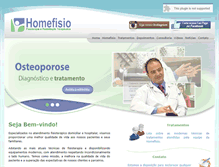 Tablet Screenshot of homefisio.com.br